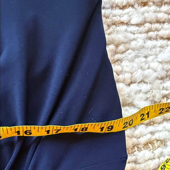 💙 MARINA NEW Side twist Navy Blue One-Shoulder gown - Picture 3 of 5